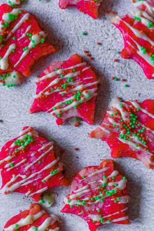 christmas ornament cookies with cream cheese frosting