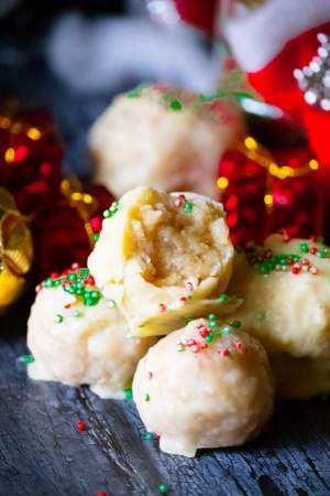 sugar cookie truffles for christmas