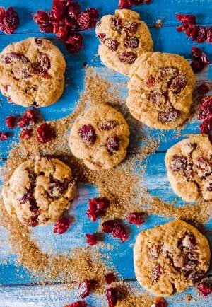snickerdoodle cookies with cranberry