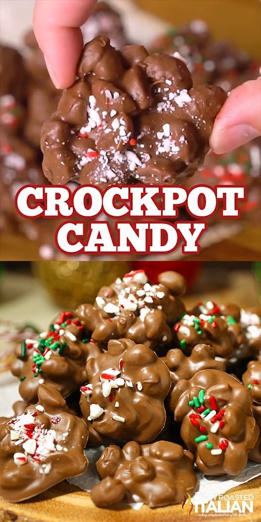 crockpot candy held in hand
