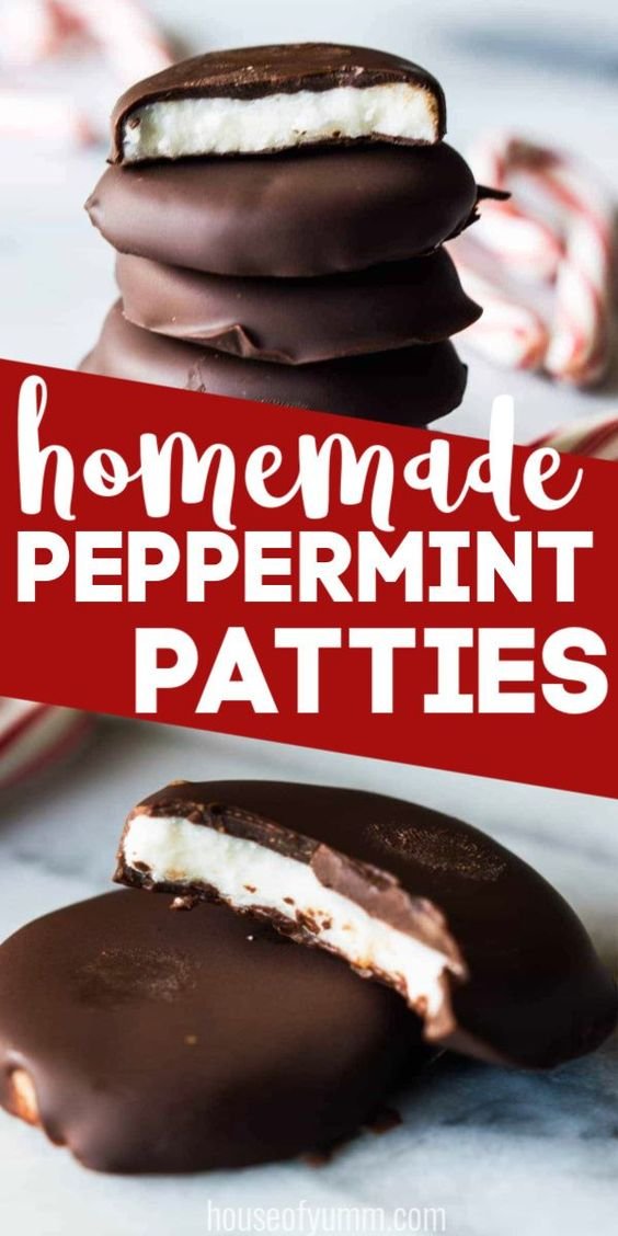 peppermint patties covered in dark chocolate