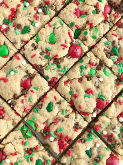 Peanut Butter cookies with M&Ms
