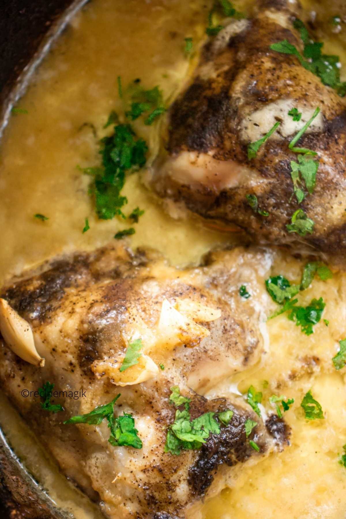 Crockpot Garlic Parmesan Chicken Thigh 