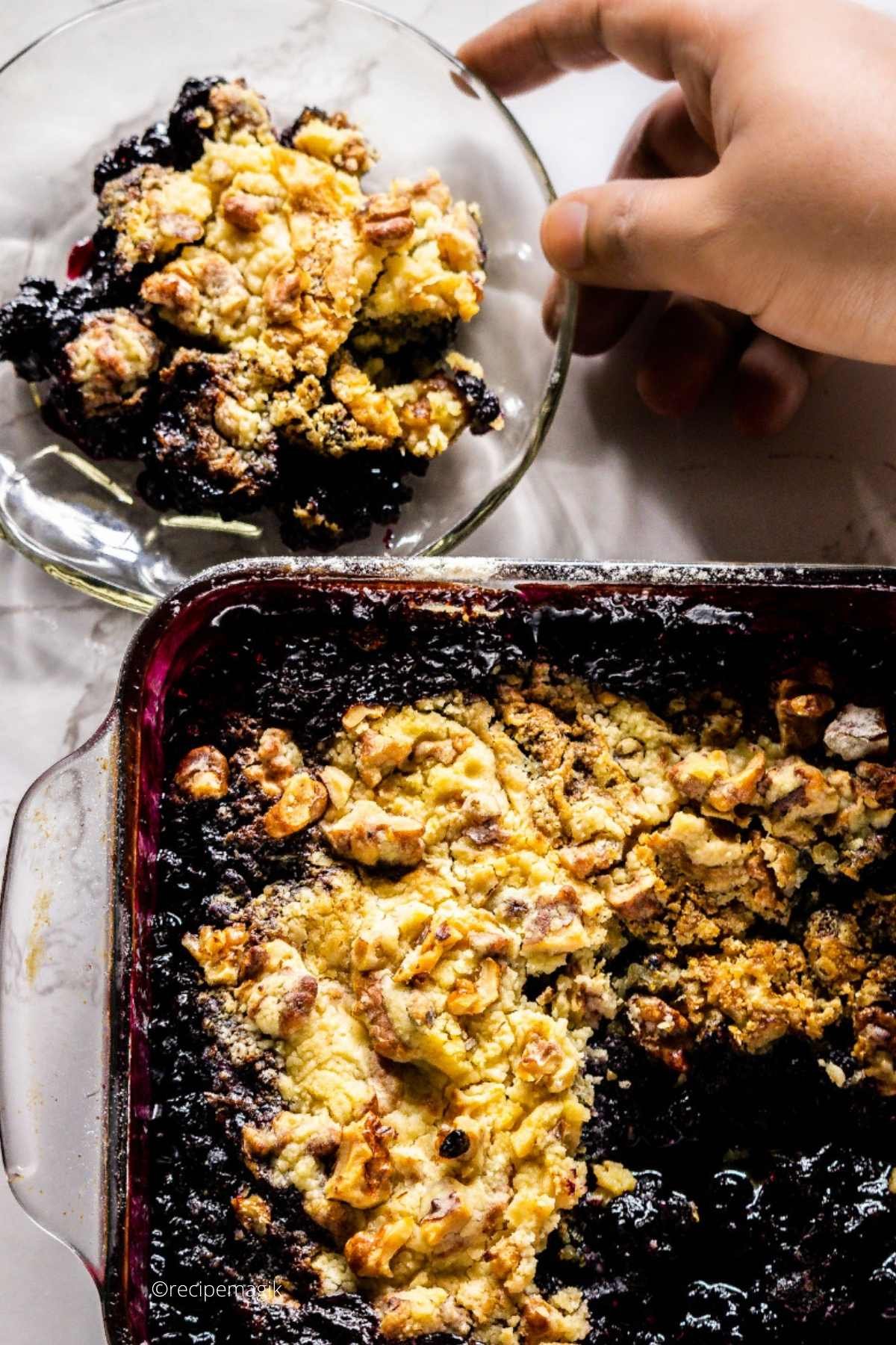 homemade Blueberry Dump cake
