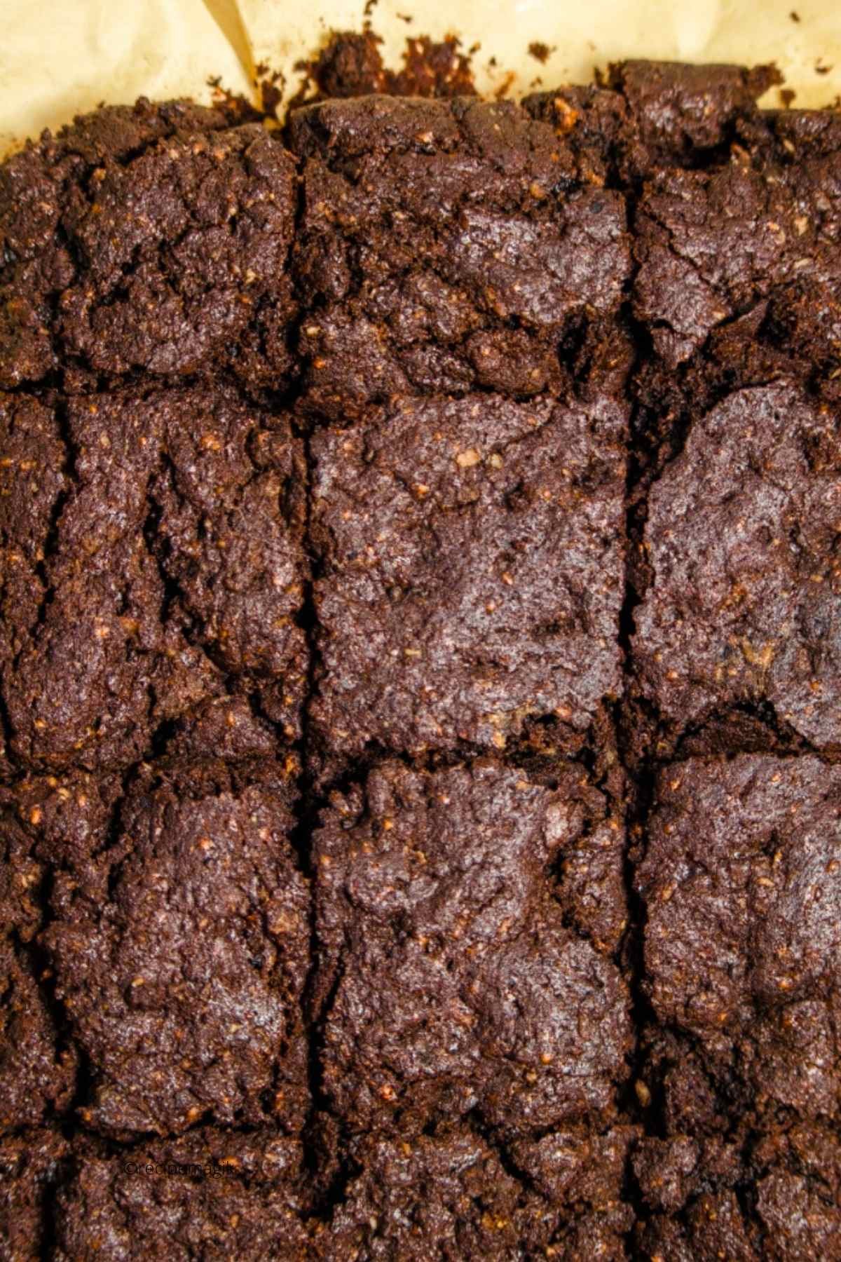 Dark Chocolate Coconut Flour Brownies (Vegan | GF)