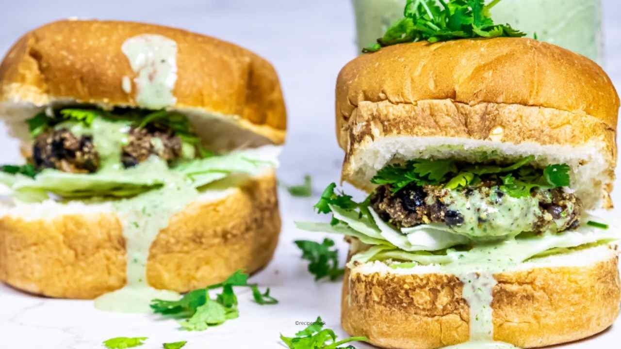 Green Goddess Black Bean Burgers