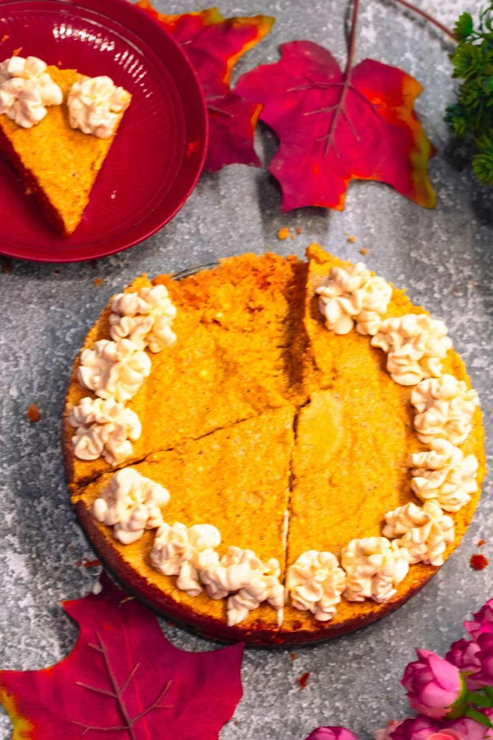 Keto No Bake Pumpkin Cheesecake
