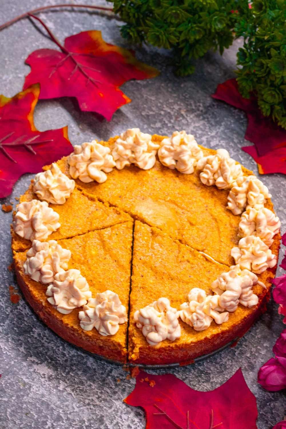 Keto No Bake Pumpkin Cheesecake